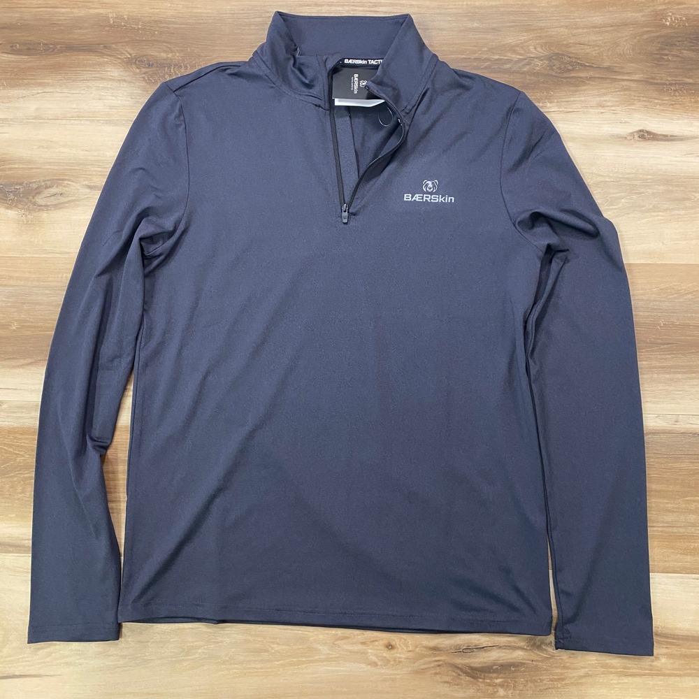 Baerskin Vanguard Zip Size M Tactical Quarter Zip Pullover Polyester Black